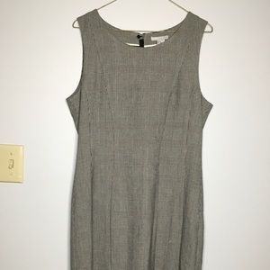 H&M plaid work dress size 10